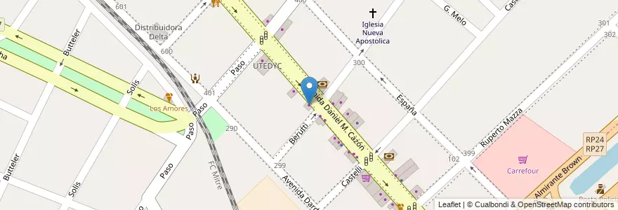 Mapa de ubicacion de Bulonera Tigre en Arjantin, Buenos Aires, Partido De San Fernando, Tigre.