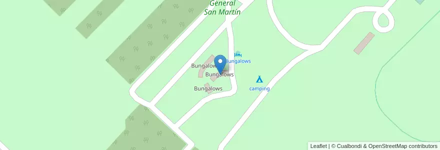 Mapa de ubicacion de Bungalows en Argentinië, Buenos Aires, Partido De Lincoln.