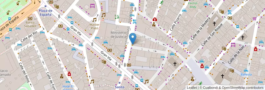 Mapa de ubicacion de Buns & Bones en Spanien, Autonome Gemeinschaft Madrid, Autonome Gemeinschaft Madrid, Área Metropolitana De Madrid Y Corredor Del Henares, Madrid.