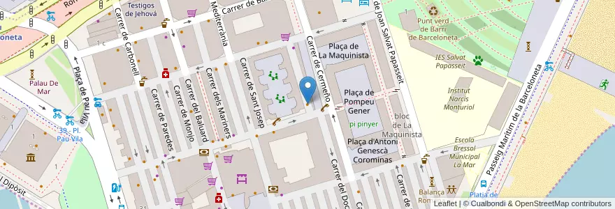 Mapa de ubicacion de Buon Appetito en 西班牙, Catalunya, Barcelona, Barcelonès, Barcelona.