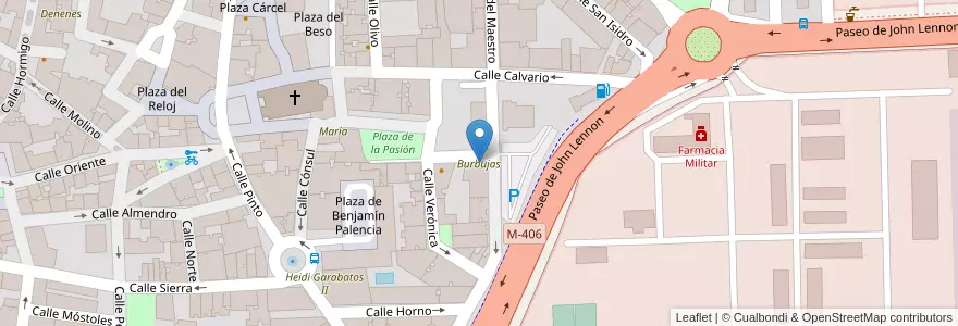 Mapa de ubicacion de Burbujas en إسبانيا, منطقة مدريد, منطقة مدريد, Área Metropolitana De Madrid Y Corredor Del Henares, Getafe.