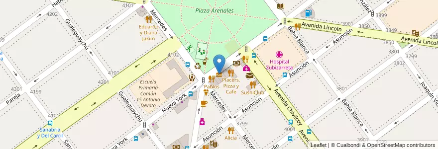 Mapa de ubicacion de Burger 54, Villa Devoto en アルゼンチン, Ciudad Autónoma De Buenos Aires, ブエノスアイレス, Comuna 11.