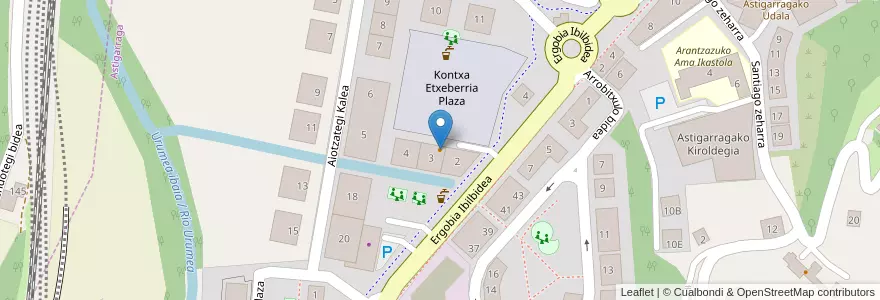 Mapa de ubicacion de Burger Kaizoku Taberna en 西班牙, 巴斯克, Gipuzkoa, Donostialdea, Astigarraga.