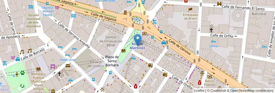 Mapa de ubicacion de Burger King en Espanha, Comunidade De Madrid, Comunidade De Madrid, Área Metropolitana De Madrid Y Corredor Del Henares, Madrid.
