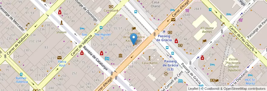 Mapa de ubicacion de Burger King en Spain, Catalonia, Barcelona, Barcelonès, Barcelona.