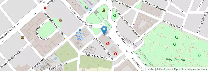Mapa de ubicacion de Burger King en スペイン, バレンシア州, València / Valencia, L'Horta Oest, Torrent.
