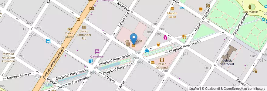 Mapa de ubicacion de Burger King en Arjantin, Buenos Aires, Partido De General Pueyrredón, Mar Del Plata.