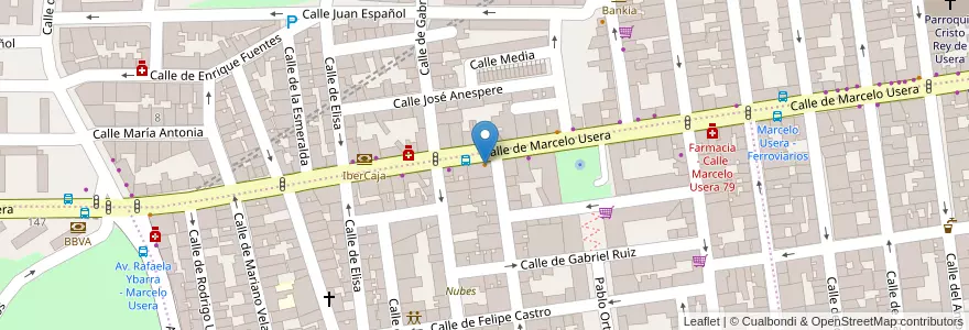 Mapa de ubicacion de Burger King en إسبانيا, منطقة مدريد, منطقة مدريد, Área Metropolitana De Madrid Y Corredor Del Henares, مدريد.