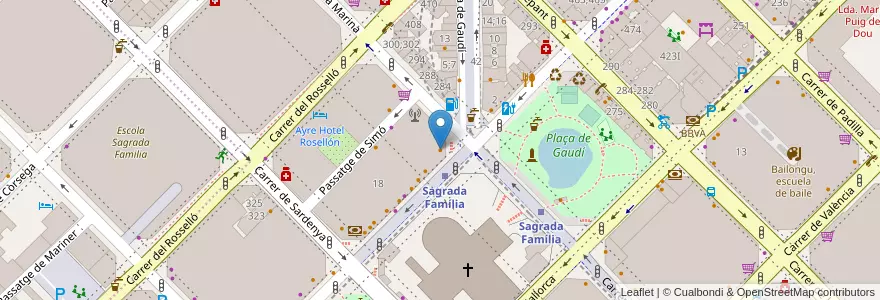 Mapa de ubicacion de Burger King en Spanien, Katalonien, Barcelona, Barcelonès, Barcelona.