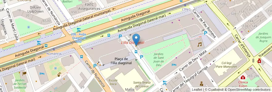 Mapa de ubicacion de Burger King en Espanha, Catalunha, Barcelona, Barcelonès, Barcelona.