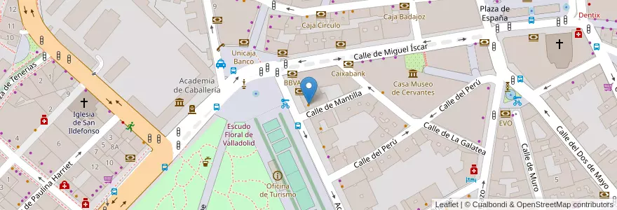 Mapa de ubicacion de Burger King en 스페인, Castilla Y León, Valladolid, Valladolid.