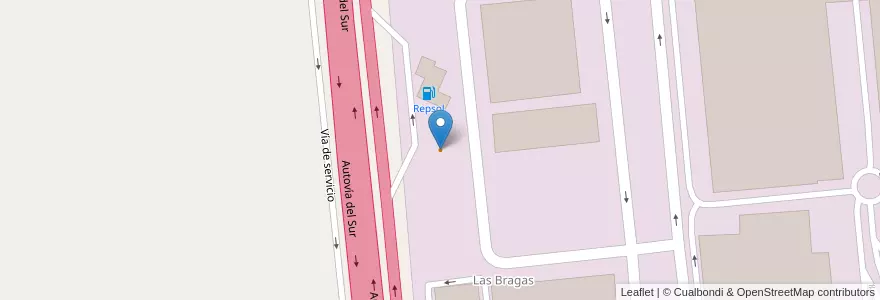 Mapa de ubicacion de Burger King en Испания, Мадрид, Мадрид, Las Vegas, Ciempozuelos.