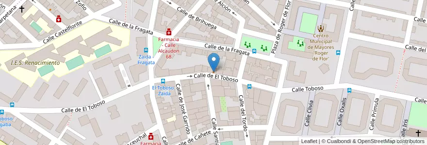 Mapa de ubicacion de Burger King en Spanien, Autonome Gemeinschaft Madrid, Autonome Gemeinschaft Madrid, Área Metropolitana De Madrid Y Corredor Del Henares, Madrid.
