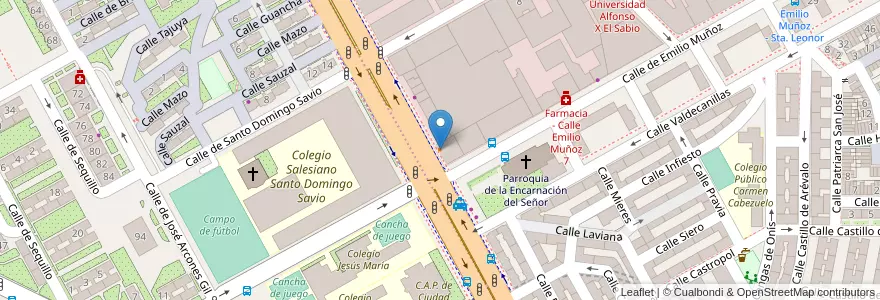 Mapa de ubicacion de Burger King en Espagne, Communauté De Madrid, Communauté De Madrid, Área Metropolitana De Madrid Y Corredor Del Henares, Madrid.