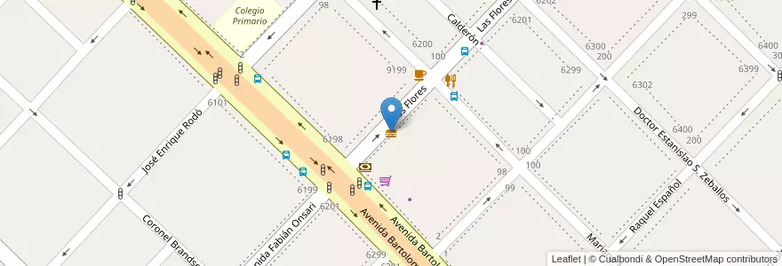 Mapa de ubicacion de Burger King en Argentina, Buenos Aires, Partido De Avellaneda, Wilde.