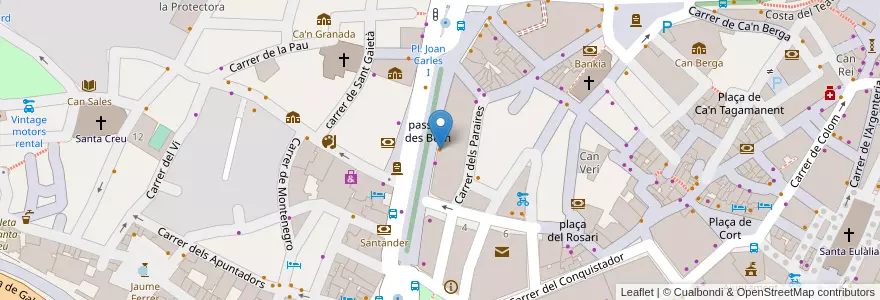 Mapa de ubicacion de Burger Lab en 스페인, 발레아레스 제도, España (Mar Territorial), 팔마데, 발레아레스 제도, 팔마데.