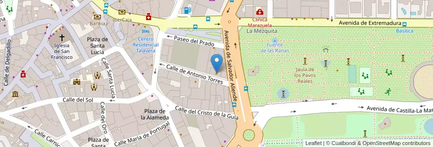 Mapa de ubicacion de Burger MC Queen's en スペイン, カスティーリャ＝ラ・マンチャ州, Toledo, Talavera, Talavera De La Reina.