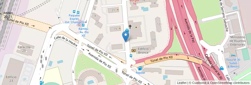 Mapa de ubicacion de BURGOS, AVENIDA, DE,17 en Spanien, Autonome Gemeinschaft Madrid, Autonome Gemeinschaft Madrid, Área Metropolitana De Madrid Y Corredor Del Henares, Madrid.