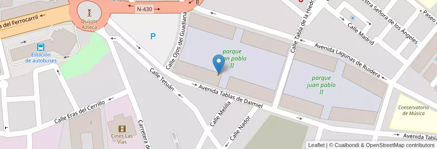 Mapa de ubicacion de Burguer Cricket en Spagna, Castilla-La Mancha, Ciudad Real, Campo De Calatrava, Ciudad Real.