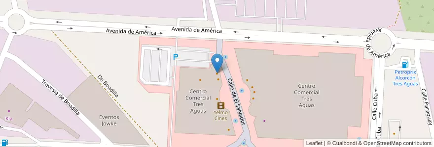 Mapa de ubicacion de Burguer King en إسبانيا, منطقة مدريد, منطقة مدريد, Área Metropolitana De Madrid Y Corredor Del Henares, Alcorcón.