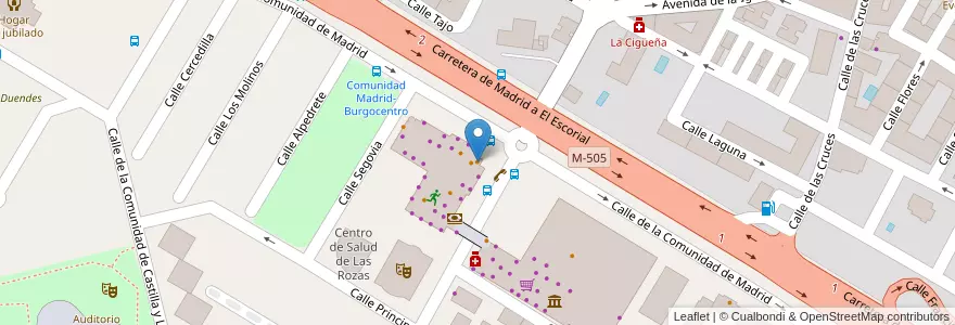Mapa de ubicacion de Burguer King en Spagna, Comunidad De Madrid, Comunidad De Madrid, Área Metropolitana De Madrid Y Corredor Del Henares, Las Rozas De Madrid.