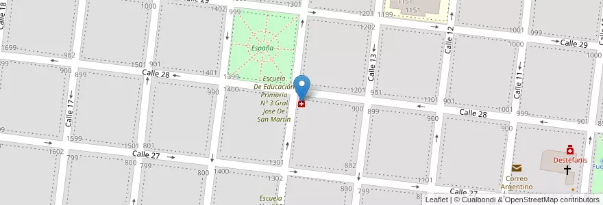 Mapa de ubicacion de Burnes en Аргентина, Буэнос-Айрес, Partido De Veinticinco De Mayo, Veinticinco De Mayo.