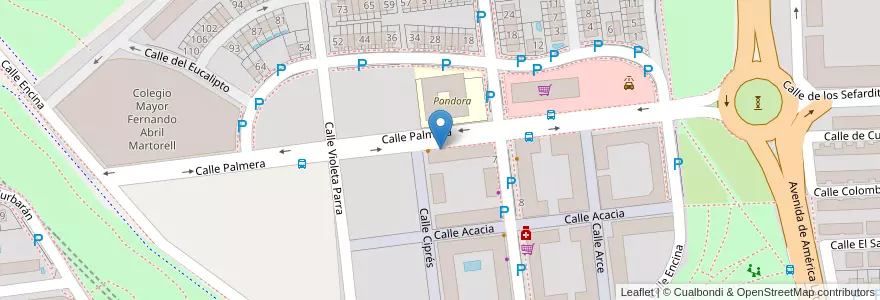 Mapa de ubicacion de Burning Bikes en إسبانيا, منطقة مدريد, منطقة مدريد, Área Metropolitana De Madrid Y Corredor Del Henares, Leganés.