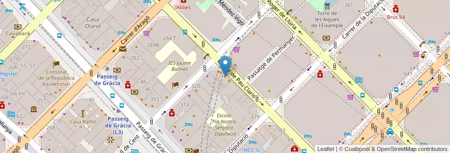 Mapa de ubicacion de Buscaté en Spanien, Katalonien, Barcelona, Barcelonès, Barcelona.