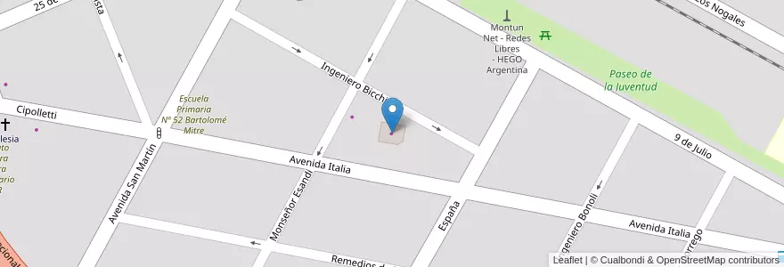 Mapa de ubicacion de Busin Motos en الأرجنتين, ريو نيغرو, Departamento General Roca, Villa Regina.