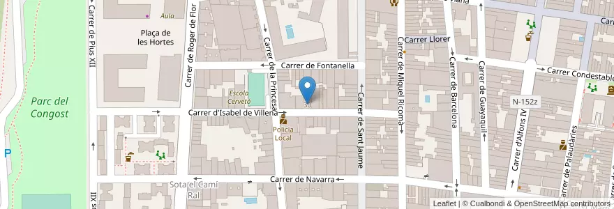 Mapa de ubicacion de Business School Penta Learning en スペイン, カタルーニャ州, Barcelona, バリェス・オリエンタル, Granollers.