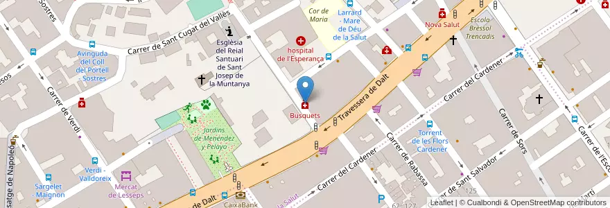 Mapa de ubicacion de Busquets en Spagna, Catalunya, Barcelona, Barcelonès, Barcelona.