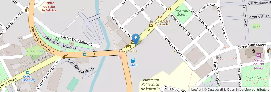 Mapa de ubicacion de BUYKAFE en Spanje, Valencia, Alicante, L'Alcoià, Alcoi / Alcoy.