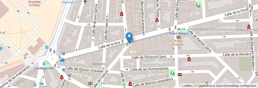 Mapa de ubicacion de Buzón de Correos en 스페인, Comunidad De Madrid, Comunidad De Madrid, Área Metropolitana De Madrid Y Corredor Del Henares, 마드리드.