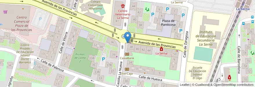 Mapa de ubicacion de Buzón de Correos en Spanien, Autonome Gemeinschaft Madrid, Autonome Gemeinschaft Madrid, Área Metropolitana De Madrid Y Corredor Del Henares, Fuenlabrada.
