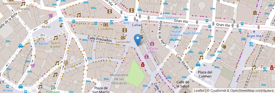 Mapa de ubicacion de Buzón de Correos en Spanien, Autonome Gemeinschaft Madrid, Autonome Gemeinschaft Madrid, Área Metropolitana De Madrid Y Corredor Del Henares, Madrid.
