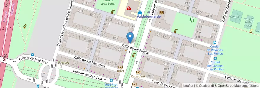 Mapa de ubicacion de Buzón de Correos en Spanje, Comunidad De Madrid, Comunidad De Madrid, Área Metropolitana De Madrid Y Corredor Del Henares, Madrid.