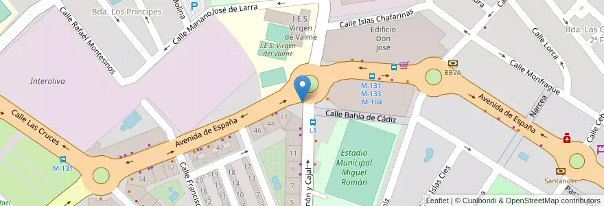 Mapa de ubicacion de Buzón de Correos en Espanha, Andaluzia, Sevilla, Dos Hermanas.