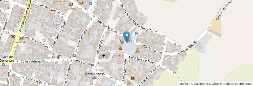 Mapa de ubicacion de Buzón de correos en 西班牙, Comunidad De Madrid, Comunidad De Madrid, Las Vegas, San Martín De La Vega.