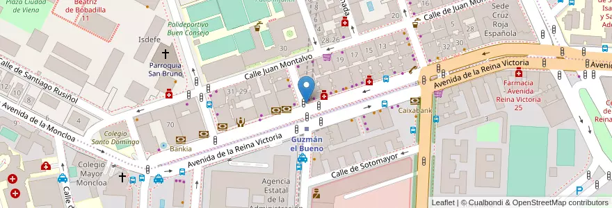 Mapa de ubicacion de Buzón de Correos en Espanha, Comunidade De Madrid, Comunidade De Madrid, Área Metropolitana De Madrid Y Corredor Del Henares, Madrid.