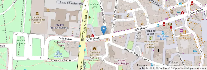 Mapa de ubicacion de Buzón de Correos en Espagne, Communauté De Madrid, Communauté De Madrid, Área Metropolitana De Madrid Y Corredor Del Henares, Madrid.