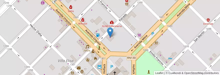 Mapa de ubicacion de C & M SRL en Аргентина, Междуречье, Departamento Colón, Distrito Segundo, Villa Elisa, Villa Elisa.