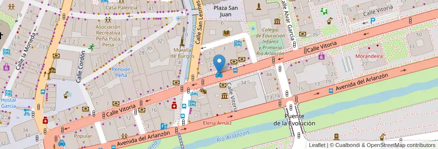 Mapa de ubicacion de C/ Vitoria 27-Cafeteria Bertiz en Espanha, Castela E Leão, Burgos, Alfoz De Burgos, Burgos.