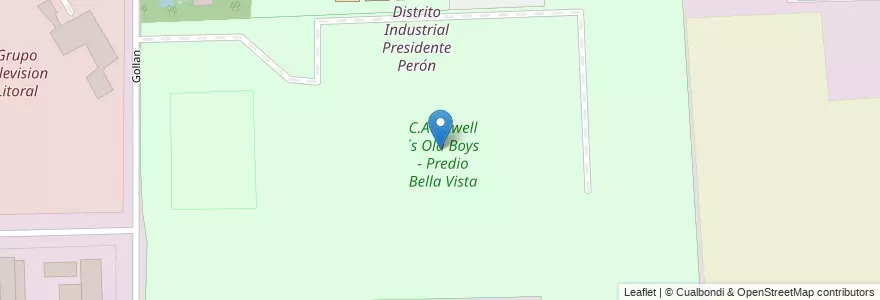 Mapa de ubicacion de C.A Newell´s Old Boys - Predio Bella Vista en アルゼンチン, サンタフェ州, Departamento Rosario, Municipio De Rosario, ロサリオ.