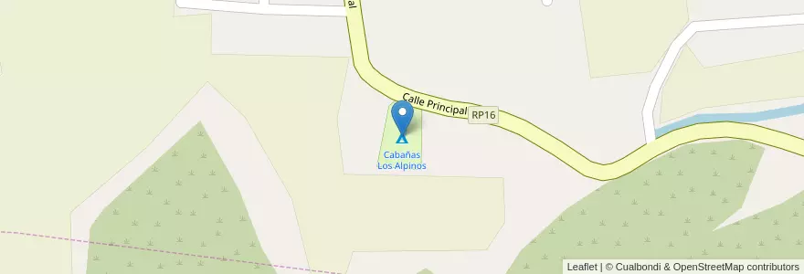 Mapa de ubicacion de Cabañas Los Alpinos en アルゼンチン, カタマルカ州, Departamento Ambato, Municipio De La Puerta, Banda Sud.