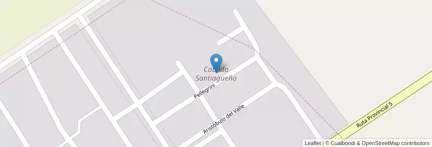 Mapa de ubicacion de Cabildo Santiagueño en Argentinien, Santiago Del Estero, Departamento Banda.