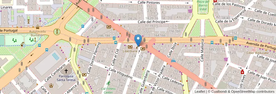 Mapa de ubicacion de Cabina telefónica en Spanien, Kastilien Und León, Salamanca, Campo De Salamanca, Salamanca.