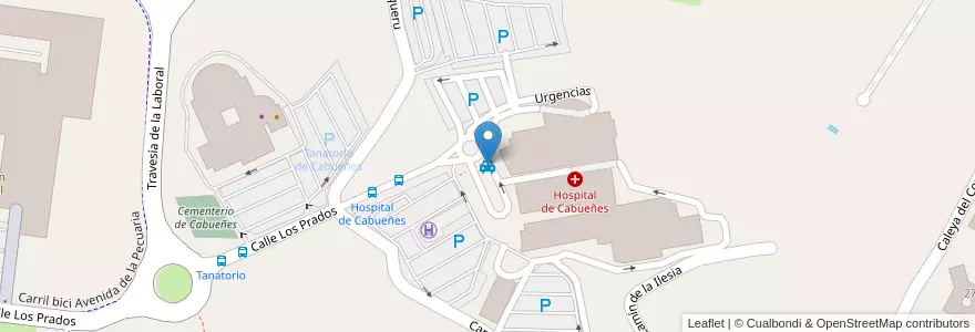 Mapa de ubicacion de Cabueñes - RadioTaxi Gijón en Spanje, Asturië, Asturië, Gijón/Xixón.