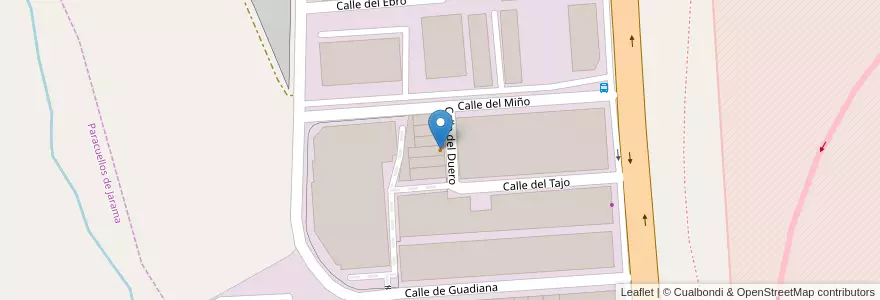 Mapa de ubicacion de Cachibaches en Испания, Мадрид, Мадрид, Cuenca Del Medio Jarama, Ajalvir.