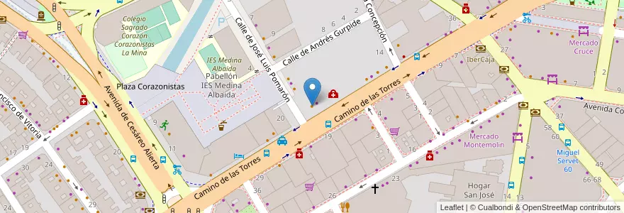 Mapa de ubicacion de Cachito en إسبانيا, أرغون, سرقسطة, Zaragoza, سرقسطة.