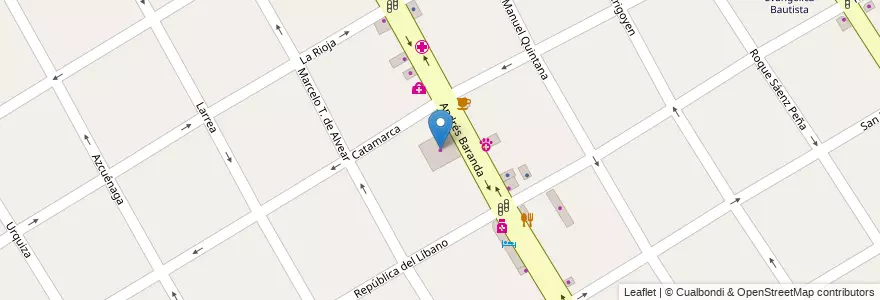 Mapa de ubicacion de Cacho Sanitarios en Arjantin, Buenos Aires, Partido De Quilmes, Quilmes.